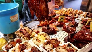 Street Food ||Roasted Chickens Roasted Pork  Amazing Yummy Hong Kong Food.