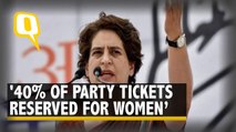 'Congress to Give 40% of Tickets to Women in UP Elections': Priyanka Gandhi Vadra