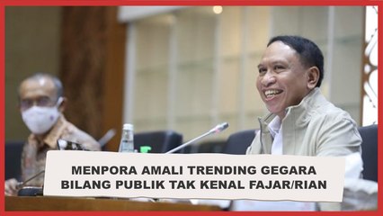Menpora Amali Trending, Jadi Tertawaan Gegara Bilang Publik Tak Kenal Fajar/Rian