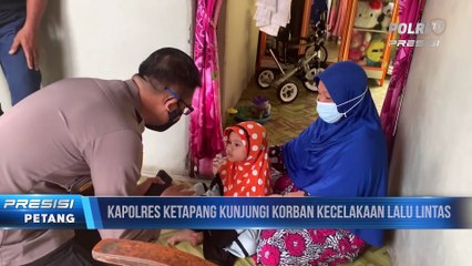 Sambangi Korban Kecelakaan, Polres Ketapang Berbagi Tali Asih