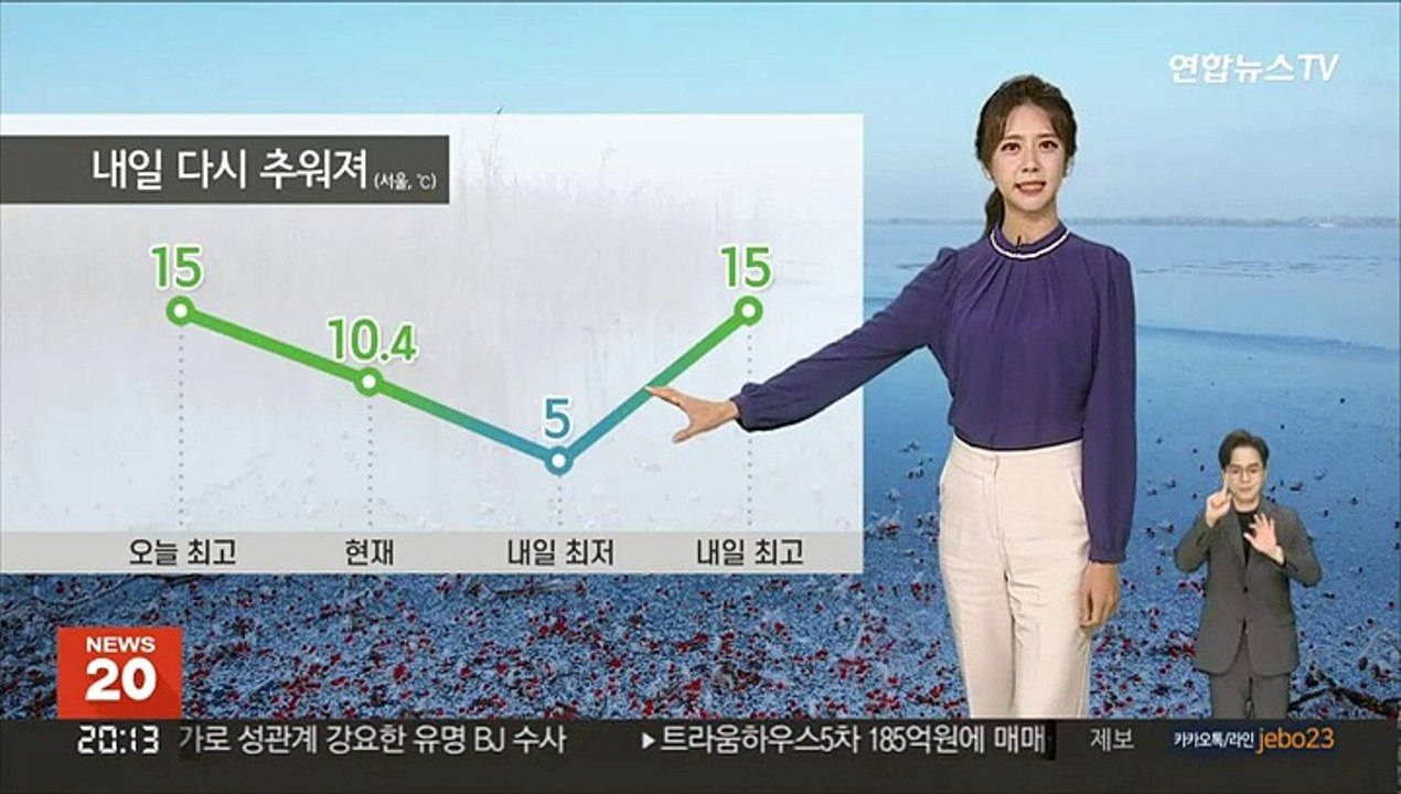 [날씨] 밤까지 동해안 비…내일 아침 기온 '뚝', 서울 5도