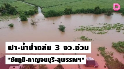 ฝน-น้ำป่าถล่ม 3 จว. ‘ชัยภูมิ-กาญจนบุรี-สุพรรณฯ’ จมบาดาล | เดลิ[HOT]นิวส์ 19/10/64