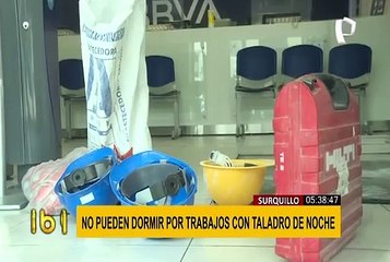 Surquillo: denuncian ruidos molestos por trabajos en la madrugada en entidad bancaria