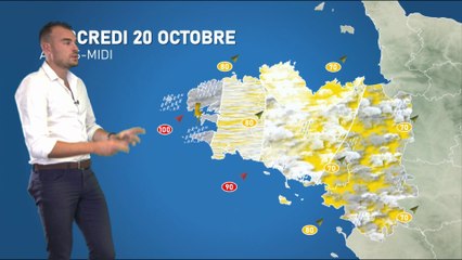 Bulletin météo pour le mercredi 20 octobre 2021