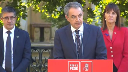 Zapatero recuerda en Gernika el fin de ETA: "Somos ya una democracia sin terrorismo"