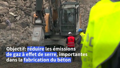Climat: le secteur du bâtiment développe le recyclage du béton
