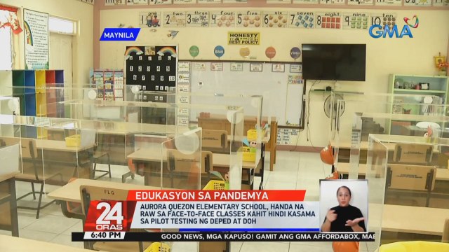 30 paaralan pa lang ang pumasa sa revalidation ng safety assessment para sa face-to-face classes, ayon sa DepEd at DOH | 24 Oras