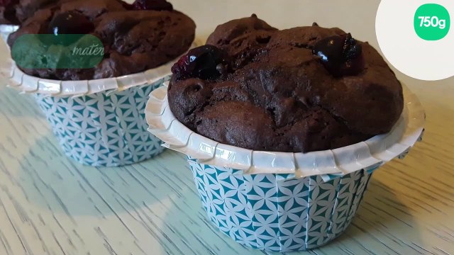 Muffins chocolat et cranberries au Thermomix