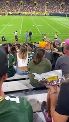 Boy Initiates Wave at Lambeau Field 🏟️