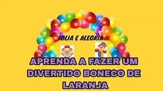 Como Fazer Um Boneco de Laranja