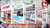 REVUE DE PRESSE CAMEROUNAISE DU 19 OCTOBRE 2021