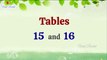 Learn Tables 15 and 16  easily | Multiplication Tables | Table of 15 &16 | Easy Maths | Tables 15,16 | Viral Rocket