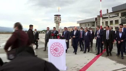 Karaismailoğlu: "Yıl sonu itibariyle Tokat Havalimanı'nı hizmete almak için hummalı bir çalışma var"