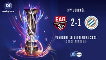 D1 Arkema, J3  EA Guingamp - Montpellier HSC (2-1)