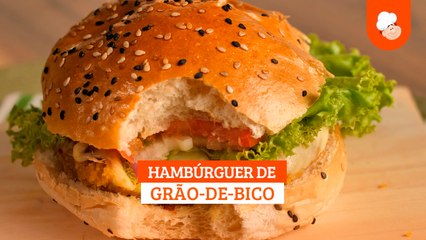 Hambúrguer de grão de bico