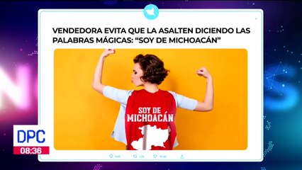 "Soy de Michoacán" palabras que evitaron que una vendedora fuera asaltada