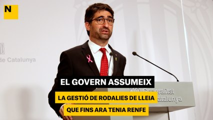 El Govern assumeix la gestió de Rodalies de Lleida que fins ara tenia Renfe