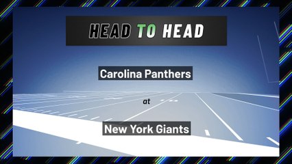 Carolina Panthers at New York Giants: Moneyline