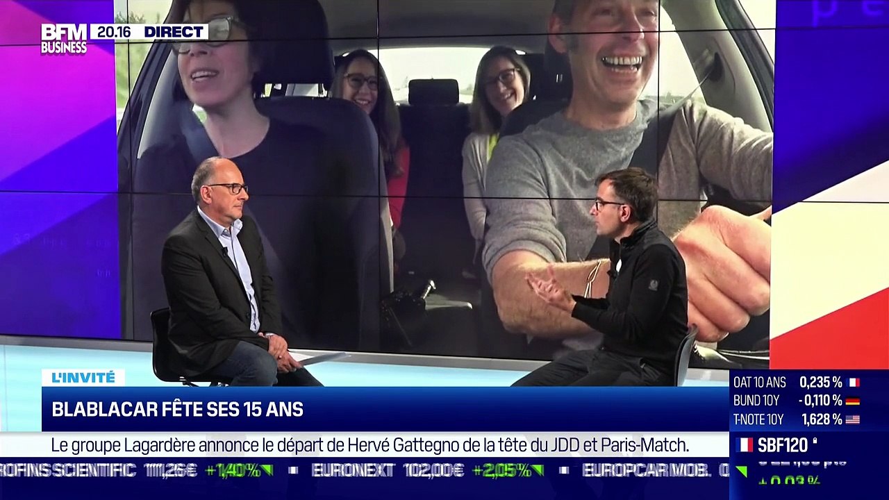 Nicolas Brusson (BlaBlaCar) : BlaBlaCar fête ses 15 ans - 19/10