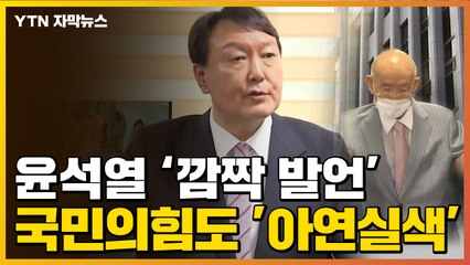 [자막뉴스] "경악스럽다"...국민의힘조차 한숨 쉰 윤석열 발언 / YTN