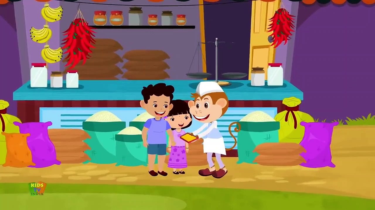 एक बंदर ने खोली दुकान  Ek Bandar Ne Kholi Dukan kids video