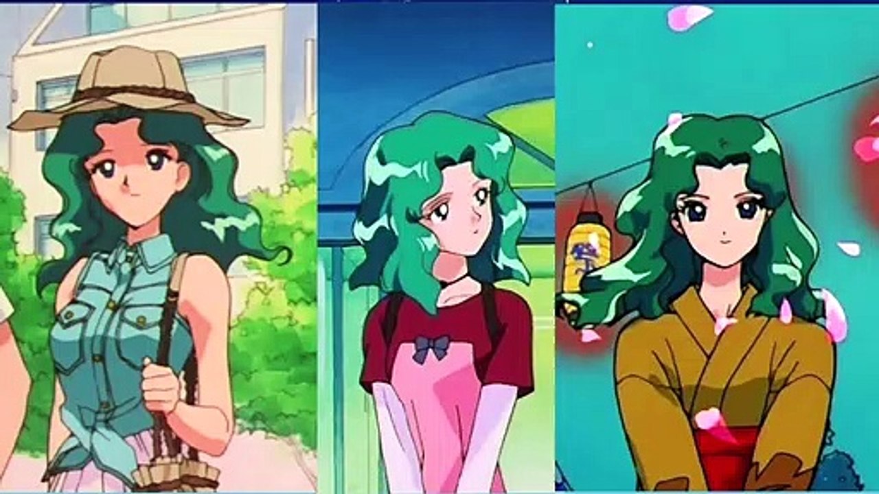 Cambios en el  diseño  de Haruka y Michiru