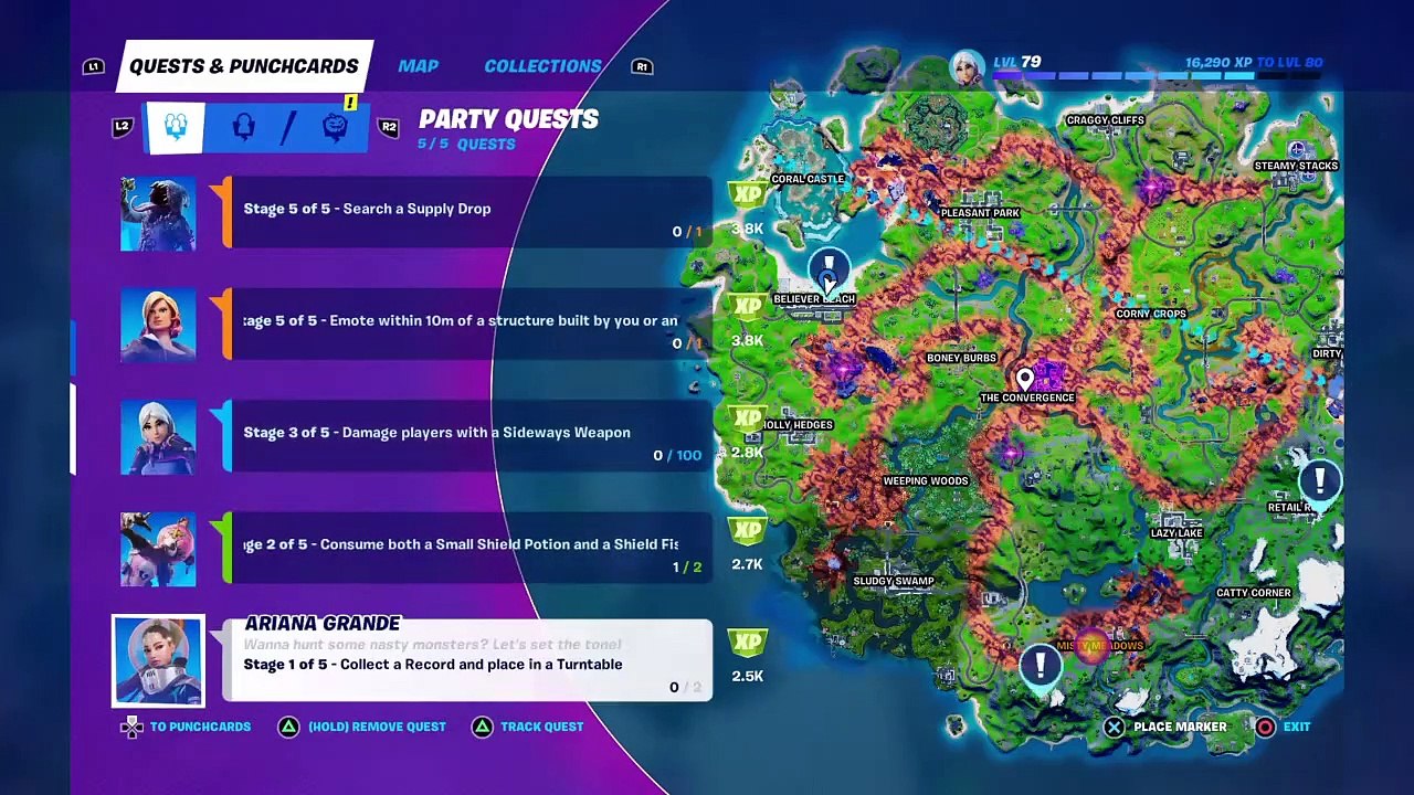 Collect a Record and Place in a Turntable  - Fortnite Location