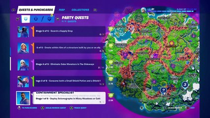 Deploy Seismographs in Misty Meadows or Catty Corner Location - Fortnite