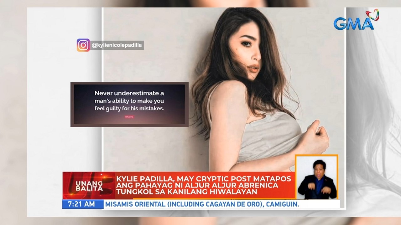 Kylie Padilla, may cryptic post matapos ang pahayag ni Aljur Abrenica tungkol sa kanilang hiwalayan | UB