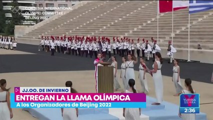 Entregan llama olímpica a los organizadores de Beijing 2022