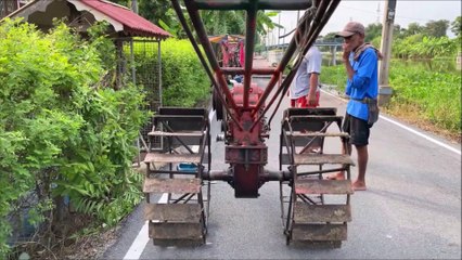 Kubota 80 years old  irrigation water pump in Thailand