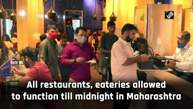 All restaurants, eateries allowed to function till midnight in Maharashtra