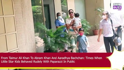 Times When Little Star Kids Behaved Rudely With Paparazzi In Public