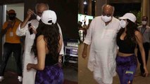 Janhvi Kapoor ने ने Airport पर पापा Boney Kapoor के साथ की ये हरकत, Video हुई Viral। FilmiBeat
