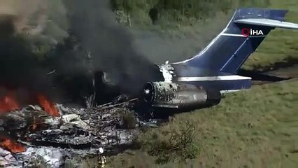 ABD'de 21 kişiyi taşıyan uçak düştü