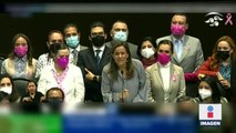 Diputados de Morena y Margarita Zavala se hacen de palabras en San Lázaro