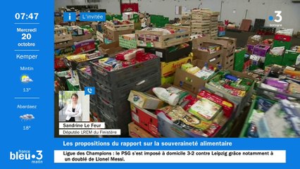 Dans un rapport parlementaire, la députée LREM du Finistère Sandrine Le Feur, propose une "sécurité sociale de l'alimentation"