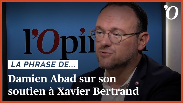 Damien Abad (LR): «La victoire se jouera autour d’un capitaine, le mieux placé, et c’est Xavier Bertrand»