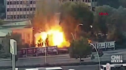 Ankara'da MTA bahçesinde yangın çıktı