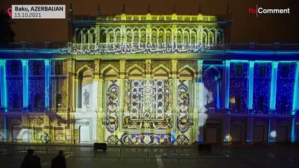 مهرجان الأضواء في باكو: عرض مذهل ثلاثي الأبعاد