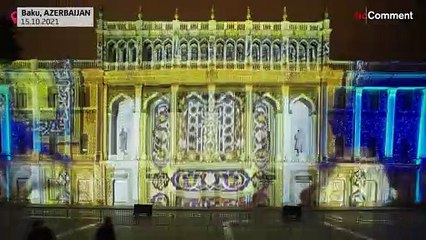 Látványos 3D-kivetítőshow-t láthatott a közönség a bakui fesztiválon