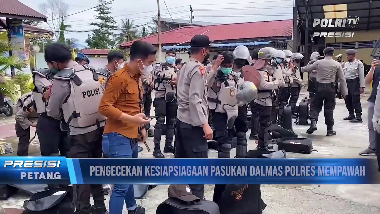 Polres Mempawah Lakukan Pengecekkan Kesiapsiagaan Pasukan Dalmas