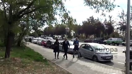 Juan Peña y su mujer Sonia González asisten al entierro de Concha Márquez Piquer