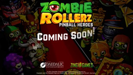 Zombie Rollerz - Pinball Heroes - Official Announcement Trailer