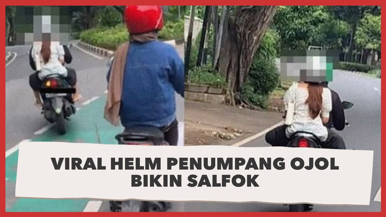 Viral Helm Penumpang Ojol Bikin Salfok: Berasa Lihat Alat Dapur Terbang
