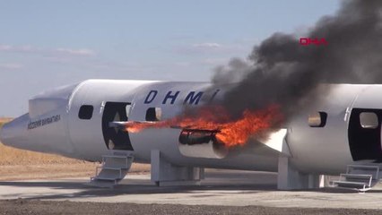 Son dakika haberi: HAVALİMANINDA YANGIN TATBİKATI