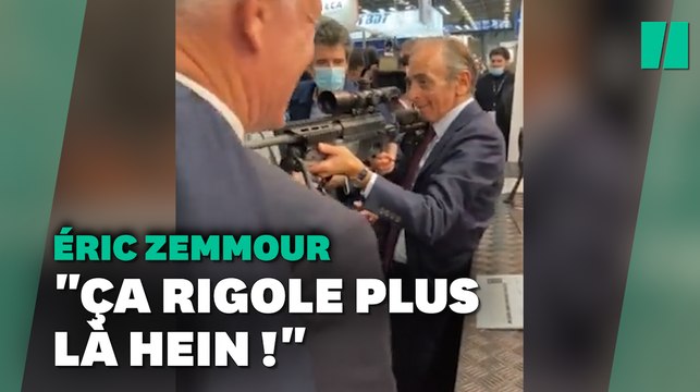 Éric Zemmour met en joue des journalistes avec un fusil, horrifiant pour Marlène Schiappa