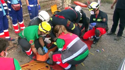 El simulacro de catástrofe RespuestA21 moviliza a 180 personas en Huércal-Overa (Almería)