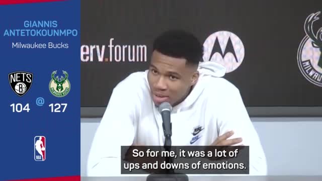Giannis 'emotional' at receiving championship ring