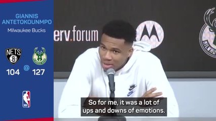 Giannis 'emotional' at receiving championship ring